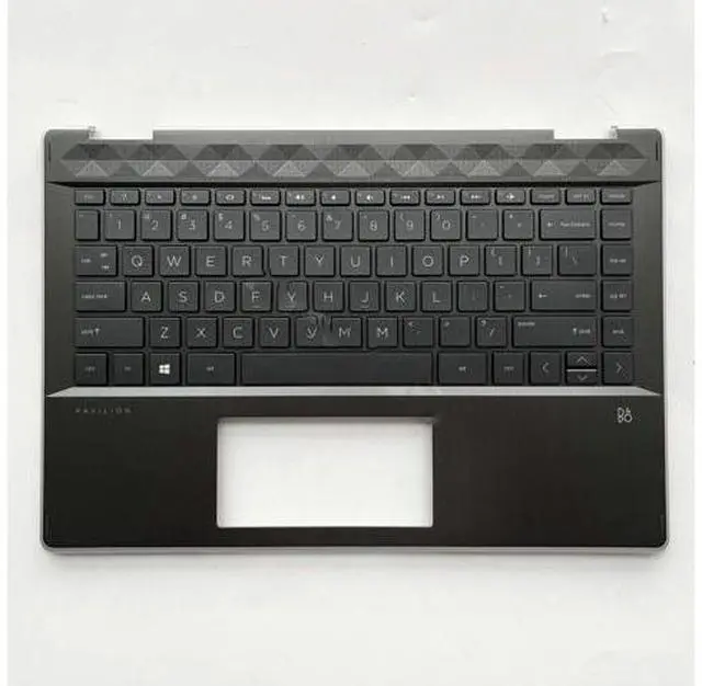 Main image of Laptop Replacement PartFor Pavilion x360 14-DH 14T-DH Palmrest Case US Keyboard Backlit L53795-001, TPN-W139