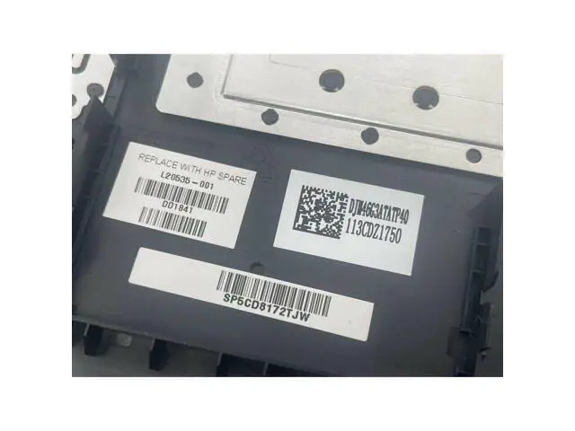 Alt view image 4 of 5 - L20535-001 New Palmrest Upper Top Case US Keyboard TP for OMEN 15-CE