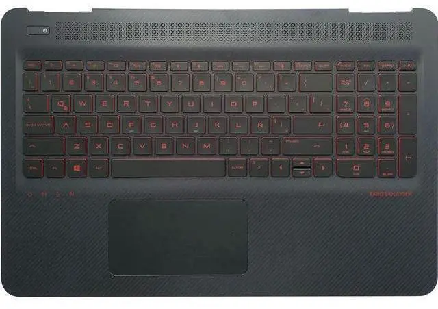 Main image of Laptop Keyboard Compatible for Omen 15-AX033DX 15-AX016TX 859735-161 859735-001 US Palmrest Upper Cover Case Shell Backlit