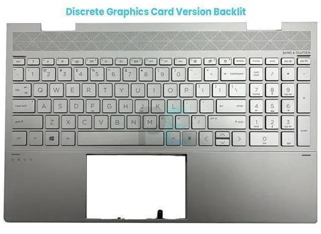 Main image of for 15-ED 15M-ED Top Case Laptop Palmrest & Keyboard Backlit L93227-001