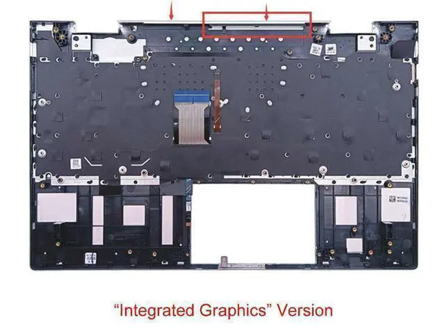 Alt view image 3 of 5 - for 15-ED 15M-ED Top Case Laptop Palmrest & Keyboard Backlit L93227-001