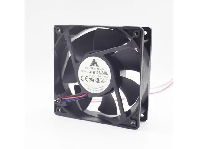 Alt view image 3 of 5 - New AFB1224SHE 12038 24V 0.75A fan dual ball wind capacity inverter durable for Delta 120*120*38mm 10pcs\/lot
