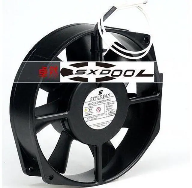 Main image of Original STYLE FAN 200V 33/30W S15D20 -WG all-metal high temperature industrial cooling fan