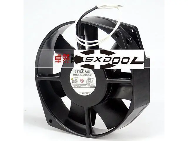 Alt view image 2 of 3 - Original STYLE FAN 200V 33/30W S15D20 -WG all-metal high temperature industrial cooling fan