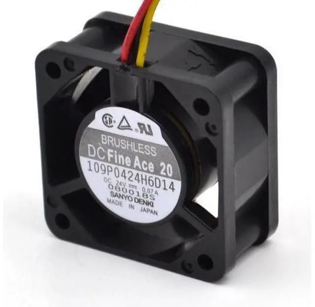 Alt view image 2 of 6 - 4020 cooling fan 24V 109P0424H6D14 numerical control machine tool inverter fan 10 pcs/lot