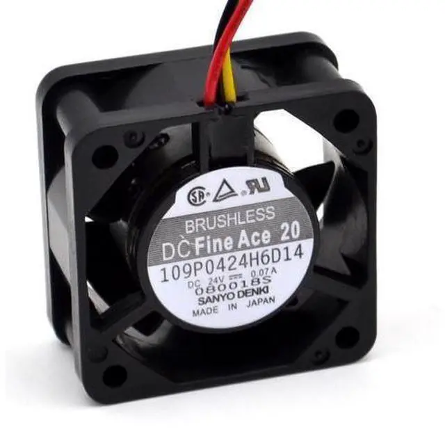 Alt view image 3 of 6 - 4020 cooling fan 24V 109P0424H6D14 numerical control machine tool inverter fan 10 pcs/lot