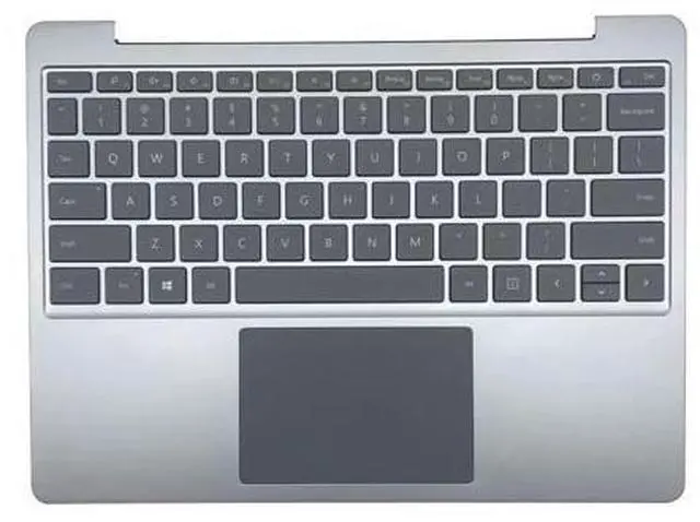 Main image of For Surface Go 1943 US Palmrest Top Case Backlit Keyboard 12.4" Silver