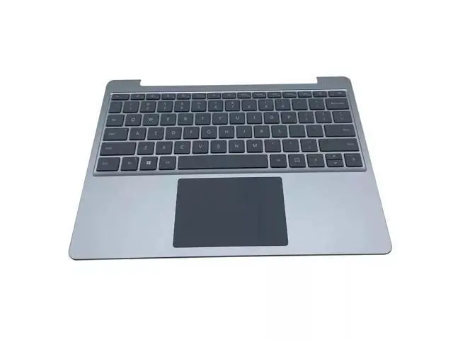 Alt view image 2 of 4 - For Surface Go 1943 US Palmrest Top Case Backlit Keyboard 12.4" Silver