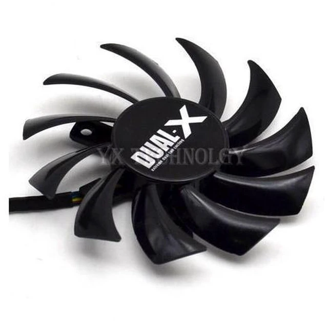 Alt view image 3 of 3 - New HD7850 1G 2G Graphics dual fan Thermostat FD7010H12S 12V 0.35A Diameter 75mm 10PCS\/LOT