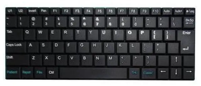 Main image of Ultrasound Keyboard For SonoScape S8 EXP / S9 Pro English US Black