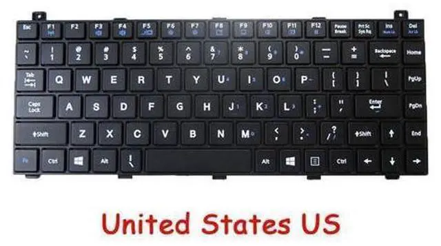 Main image of NO Backlit US Keyboard For Getac NK5101-01100C-00/D 531129000029 English Black