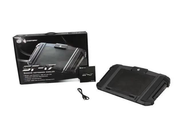 Alt view image 6 of 6 - CM Storm SF-17 - Gaming Laptop Cooling Stand with 180 mm Fan and 4 Ergonomic Height Settings