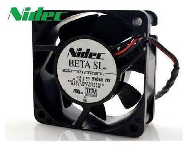 Main image of Nidec New original D06A-24TS8 01 24V 0.15A 6CM 60*60*25MM 6025 2-wire dual ball bearing ultra-quiet cooling fan