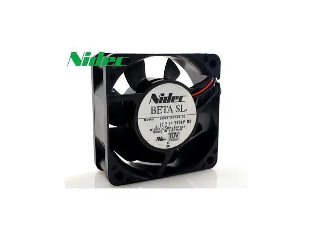 Alt view image 2 of 5 - Nidec New original D06A-24TS8 01 24V 0.15A 6CM 60*60*25MM 6025 2-wire dual ball bearing ultra-quiet cooling fan