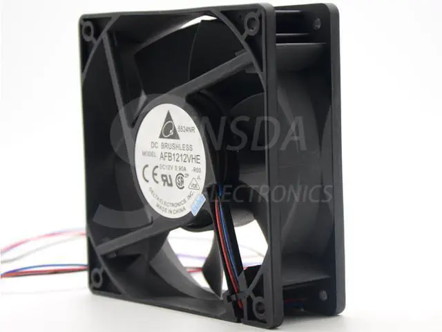 Alt view image 4 of 6 - AFB1212VHE -R00 RD signal 120mm 12cm DC 12V 0.90A 3-pin server inverter axial blower cooler cooling fan