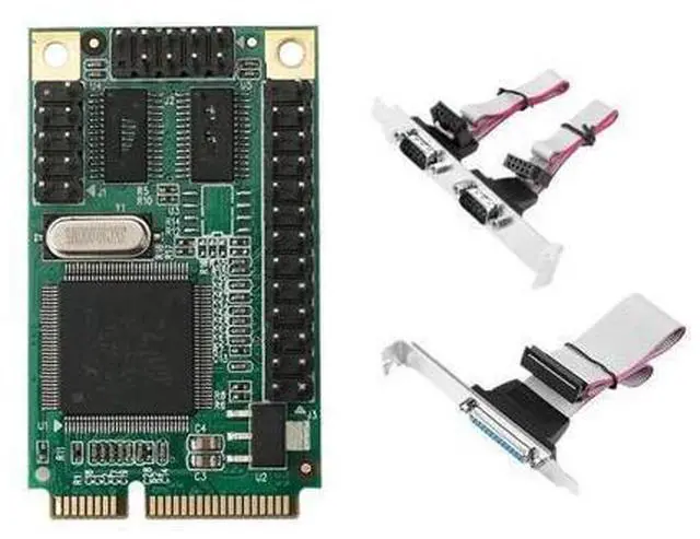 Main image of FOR MiniPCIE Two Series and One Parallel RS232 Serial Port COM Port LPT Printer DB9 Pin DB25 Pin Independent Power Supply
