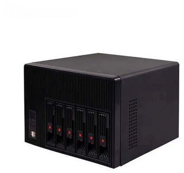 Main image of 2024 6-bay hot-swap server chassis with 6GB SATA backplane
