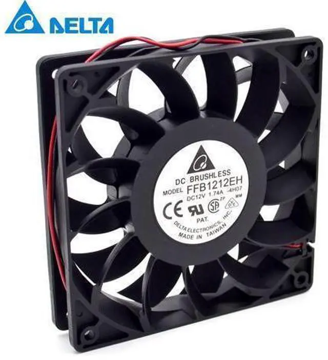 Main image of Delta FFB1212EH 12V 1.74A 12CM 12025 dual ball bearing cooling fan violence 120*120*25mm