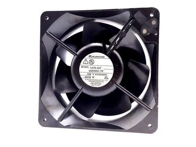 Alt view image 4 of 4 - U6500G1-TP 6.3" For IKURA AC 100V 40/36W 160*55MM 16cm Metal High Temperature Resistance Industiral Case Cabinets Cooling Fan