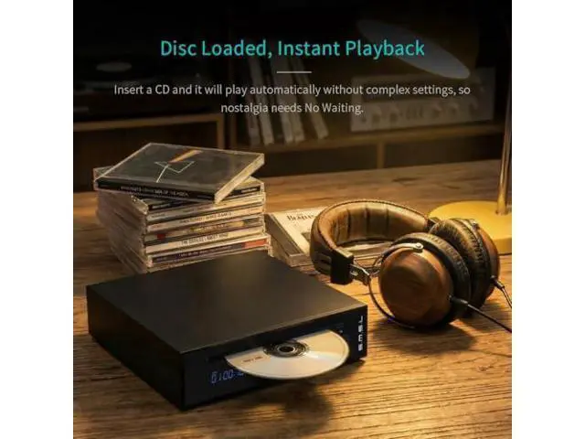 Alt view image 5 of 7 - SMSL PL20 HiFi CD Player for Home, CD Ripper, Bluetooth Car CD Players, 2*CS43131 Chip, USB Drive/Bluetooth Input RCA/BT/3.5mm/4.4mm Balanced/Optical/Coaxial Digital Output, Black