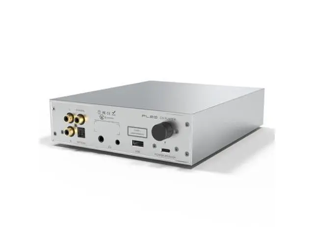 Alt view image 2 of 7 - SMSL PL20 HiFi CD Player for Home, CD Ripper, Bluetooth Car CD Players, 2*CS43131 Chip, USB Drive/Bluetooth Input RCA/BT/3.5mm/4.4mm Balanced/Optical/Coaxial Digital Output, Silver