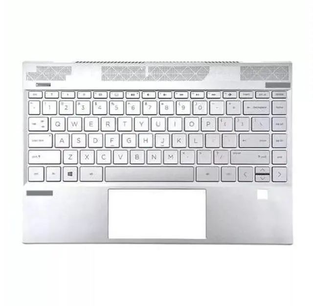 Main image of Top Palmrest Case US Keyboard L53415-001 TPN-W144 Silver For Envy X360 13-AQ