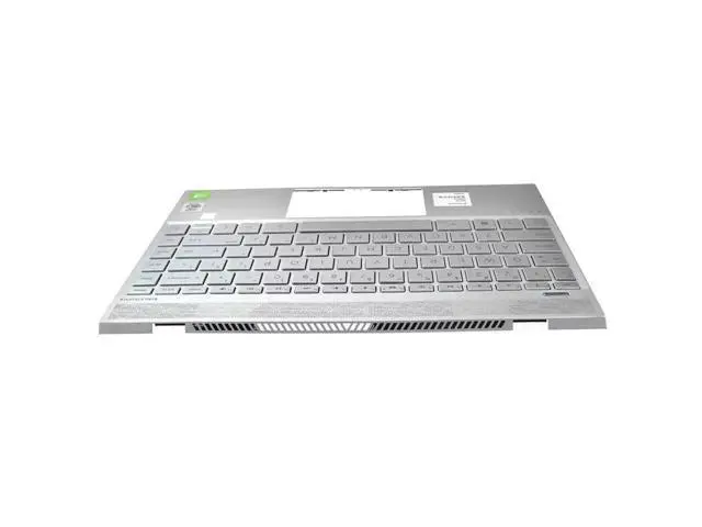 Alt view image 4 of 4 - Top Palmrest Case US Keyboard L53415-001 TPN-W144 Silver For Envy X360 13-AQ
