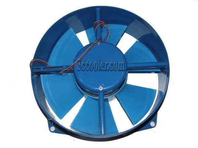 Alt view image 3 of 3 - 200FZY2-D Class B 220V ~ 50Hz 65W metal-frame 3 wires AC axial fan For cabinet room inverter
