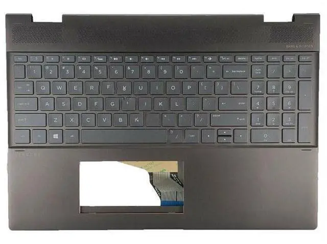 Main image of For Spectre x360 15-CH Palmrest Cover Backlit US Keyboard L15588-001 Top Case