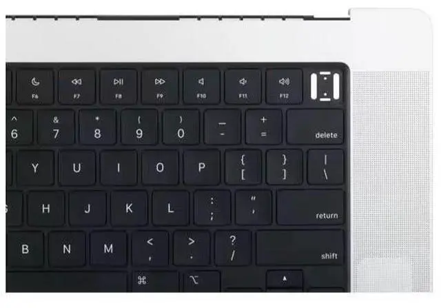 Alt view image 4 of 5 - NEW replacement part Assembly Top case Palmrest US Keyboard Silver for MacBook Pro 16" A2485 2021