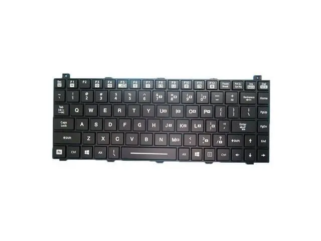 Alt view image 2 of 5 - Backlit Keyboard For GETAC V110 G6 V110 G7 V110G6 V110G7 English US Black Frame