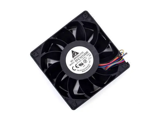Alt view image 6 of 6 - 10pcs Delta New power motorcycle conversion motorcycle fan violence 12CM fan 3.9A 12v TFC1212DE 120*120*38mm