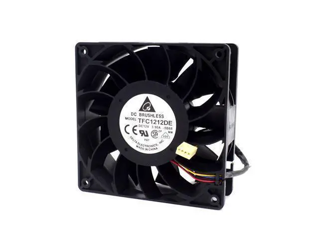 Alt view image 4 of 6 - 10pcs Delta power motorcycle conversion motorcycle fan violence 12CM fan 3.9A 12v TFC1212DE 120*120*38mm