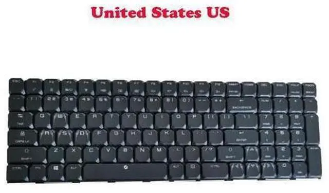 Main image of Laptop RGB Colourful Backlit Keyboard For Tongfang GK567 GK76S English US