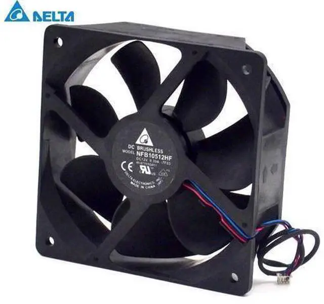 Alt view image 3 of 6 - original Delta Cooling fan NFB10512HF-7F03 49.87Y01G001 12V 0.39A 3 wires projector 5pcs\/lot