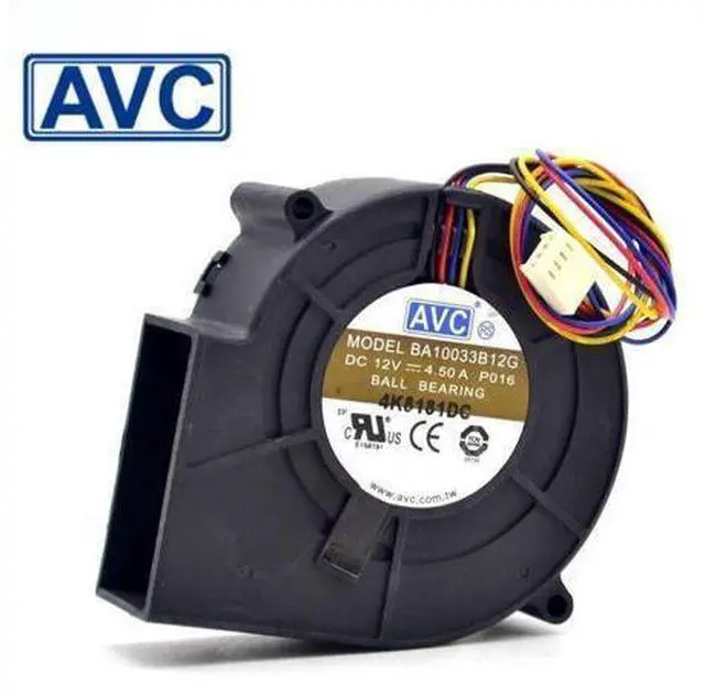 Main image of 10pcs BA10033B12G P050 97x97x33mm 12V 4.50A 4-wire Pwm Tempreture Control DC Blower Server Cooling Fan