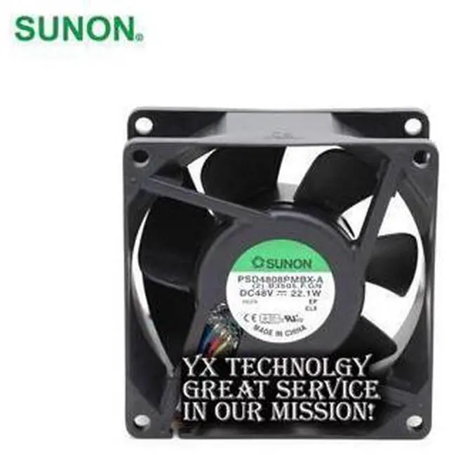 Main image of SUNON New and Original package PSD4808PMBX-A 8038 48V 22.1W winds of four -wire fan 80*80*38mm