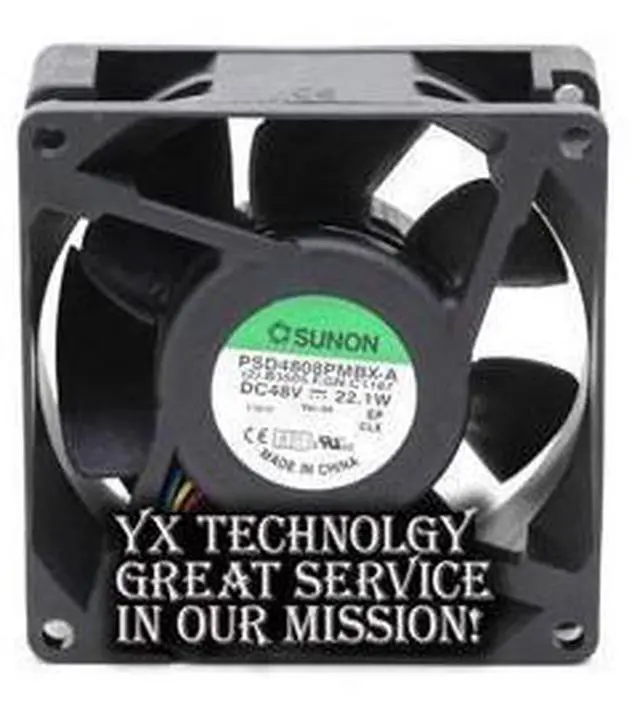 Alt view image 5 of 6 - SUNON New and Original package PSD4808PMBX-A 8038 48V 22.1W winds of four -wire fan 80*80*38mm