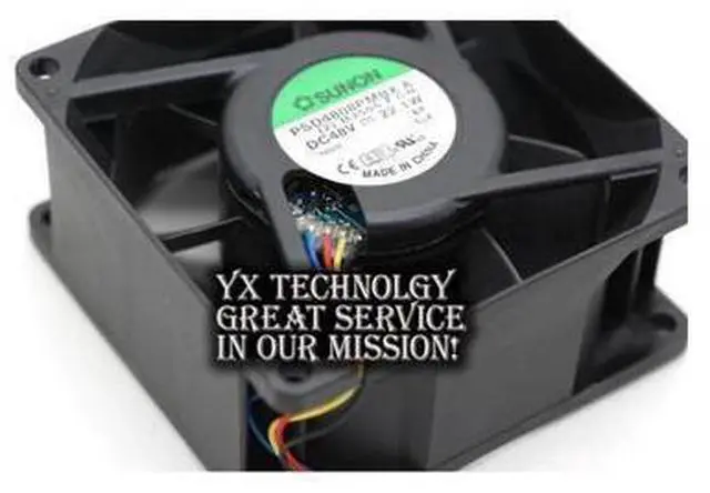Alt view image 4 of 6 - SUNON New and Original package PSD4808PMBX-A 8038 48V 22.1W winds of four -wire fan 80*80*38mm
