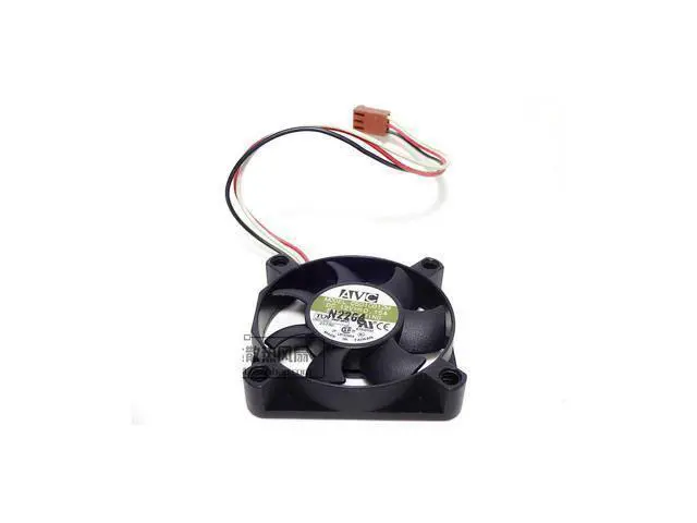 Alt view image 2 of 2 - original AVC C5010B12M 3 wires 5cm fan DC 12V 0.15A server inverter cooler 50 pcs\/lot