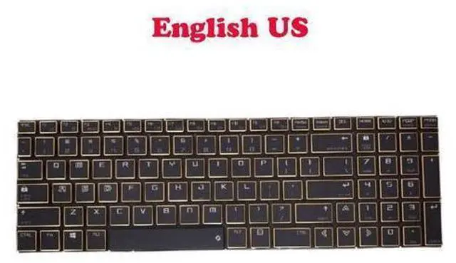 Main image of Gold color Laptop RGB Colourful Backlit Keyboard For Tongfang GH5KN51