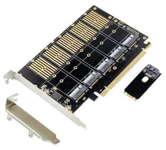 Main image of PCIe 5-Port M2 Key B SATA3.0 Expansion card SSD JMB585 PCIe SATA M.2 NVME PCIe to 5 bkey M.2 Converter Card