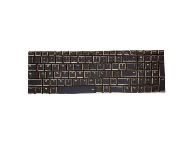 Alt view image 2 of 4 - Gold color Laptop RGB Colourful Backlit Keyboard For Tongfang GH5KN51
