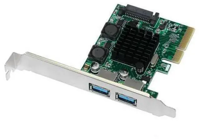 Main image of USB 3.1 PCI Express Card 2-Ports Superspeed USB 3.1 10Gbps Raiser Adapter PCIE PCI-E 3.0 X4 ASM3142 Chipset