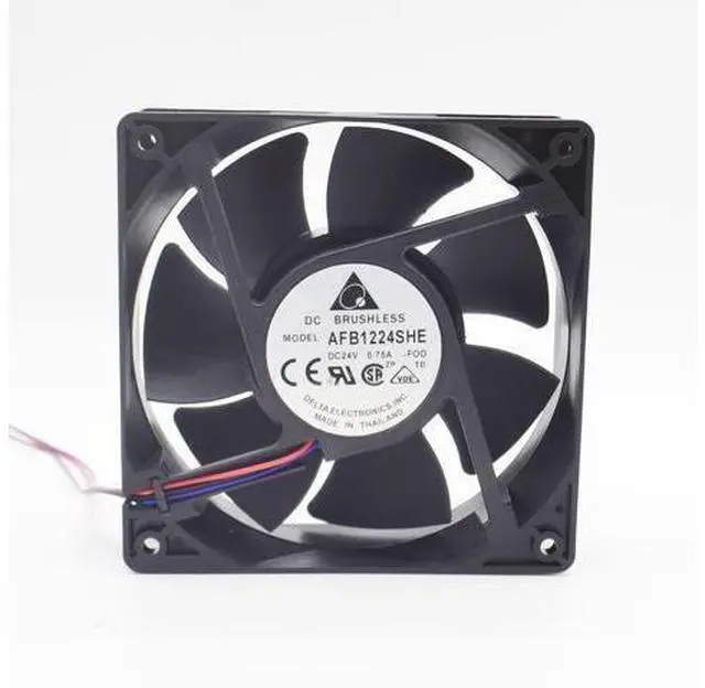 Main image of AFB1224SHE 12038 24V 0.75A fan dual ball wind capacity inverter durable Delta 120*120*38mm 10pcs/lot