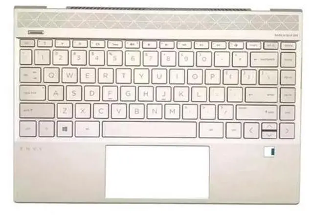 Main image of For Envy X360 13-AQ TPN-W144 Palmrest Backlit Keyboard L53415-001 Gold Top