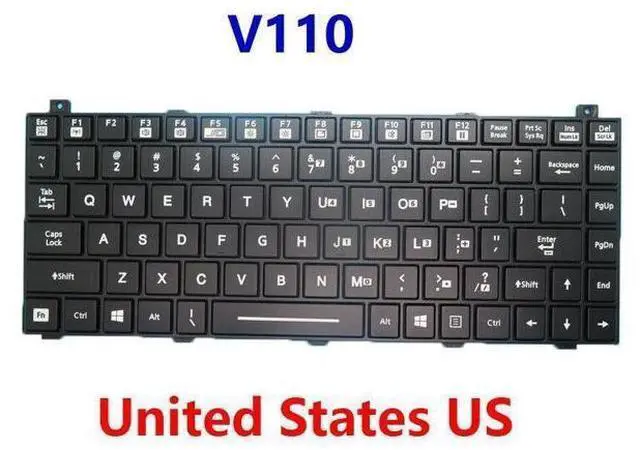 Main image of Backlit Keyboard For Getac V110 United States US V110 G1 V110 G2 V110 G3 V110 G4