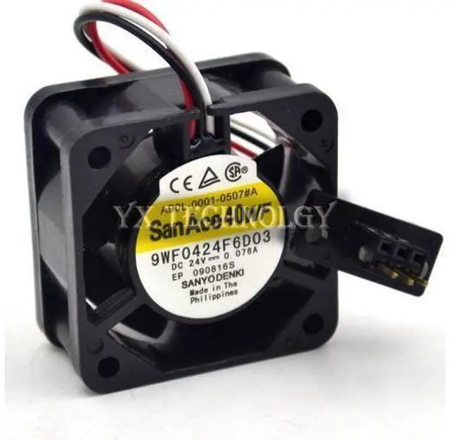 Main image of 9WF0424F6D03 24V 0.076A 4020 waterproof Fanuc fan 40*40*20mm