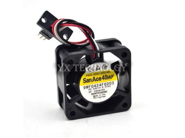 Alt view image 2 of 6 - 9WF0424F6D03 24V 0.076A 4020 waterproof Fanuc fan 40*40*20mm