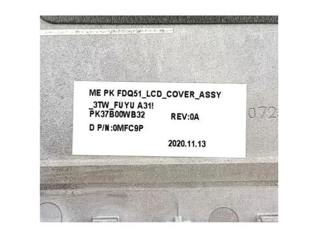 Alt view image 3 of 4 - New Laptop LCD Top Cover for Alienware M15 R3 0MFC9P MFC9P FDQ51 Back Cover